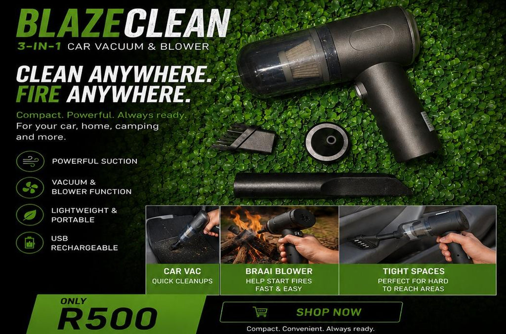 BlazeClean - Car & Braai Vac 2-in-1